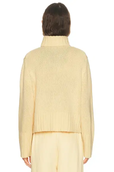 Jenni Kayne Cropped Jet Turtleneck Sweater | Thumbnail 3 Jenni Kayne Cropped Jet Turtleneck Sweater | Thumbnail 3