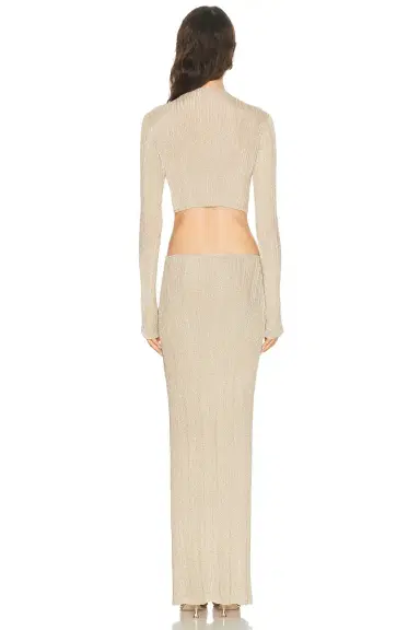 SAME Metallic Twist Maxi Dress | Thumbnail 3
