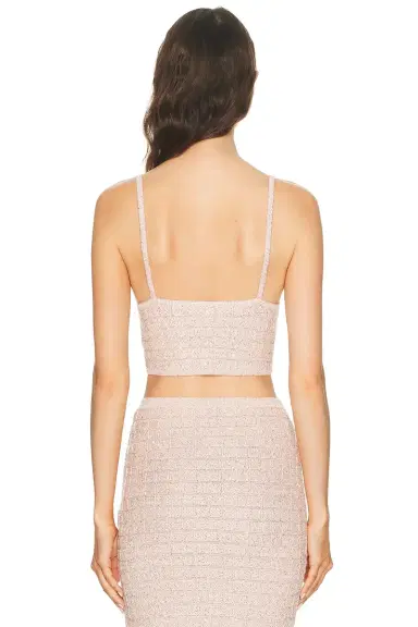 Alessandra Rich Knit Crop Top | Thumbnail 3 Alessandra Rich Knit Crop Top | Thumbnail 3