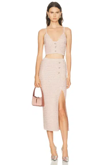 Alessandra Rich Knit Crop Top | Thumbnail 4 Alessandra Rich Knit Crop Top | Thumbnail 4