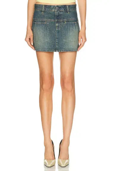 Helmut Lang Denim Mini Skirt | Thumbnail 1 Helmut Lang Denim Mini Skirt | Thumbnail 1