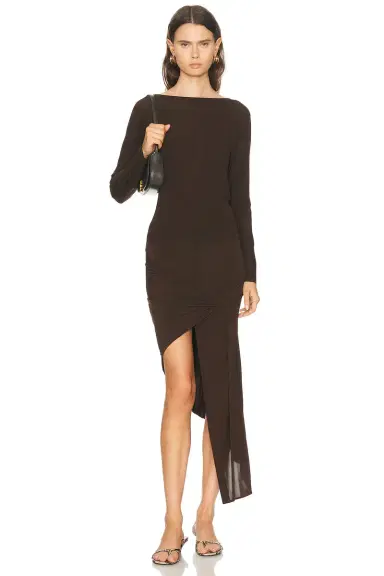 Helmut Lang Cowl Back Long Sleeve Top | Thumbnail 5 Helmut Lang Cowl Back Long Sleeve Top | Thumbnail 5
