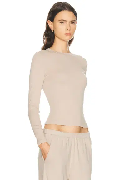 ENZA COSTA Supima Cotton New Classic Long Sleeve Top | Thumbnail 2 ENZA COSTA Supima Cotton New Classic Long Sleeve Top | Thumbnail 2