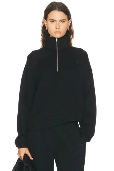 ÉTERNE Oversized Half Zip Sweatshirt | Thumbnail 1 ÉTERNE Oversized Half Zip Sweatshirt | Thumbnail 1