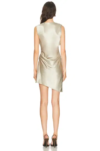 Helmut Lang Silk Drape Dress | Thumbnail 4 Helmut Lang Silk Drape Dress | Thumbnail 4