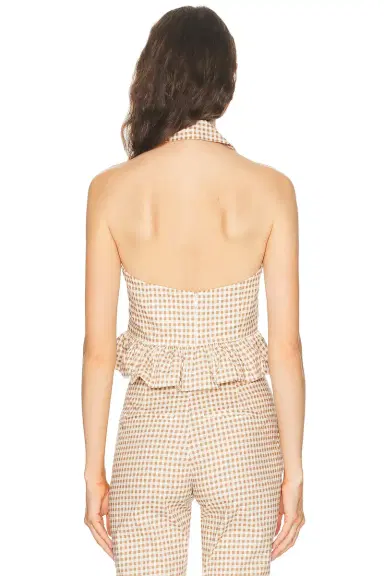 CAROLINE CONSTAS Aya Halter Top | Thumbnail 3 CAROLINE CONSTAS Aya Halter Top | Thumbnail 3
