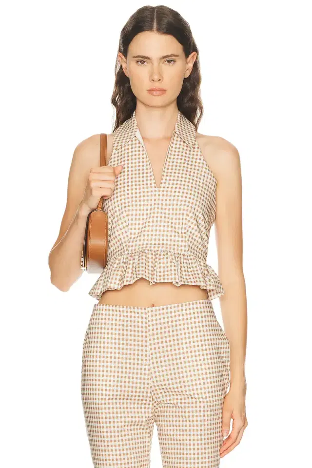 CAROLINE CONSTAS Aya Halter Top