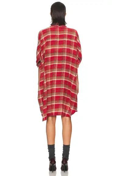 R13 Plaid Oversized Boxy Shirt Dress | Thumbnail 3 R13 Plaid Oversized Boxy Shirt Dress | Thumbnail 3