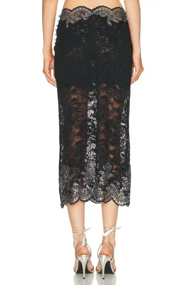 Rabanne Studded Lace Midi Skirt | Thumbnail 4 Rabanne Studded Lace Midi Skirt | Thumbnail 4