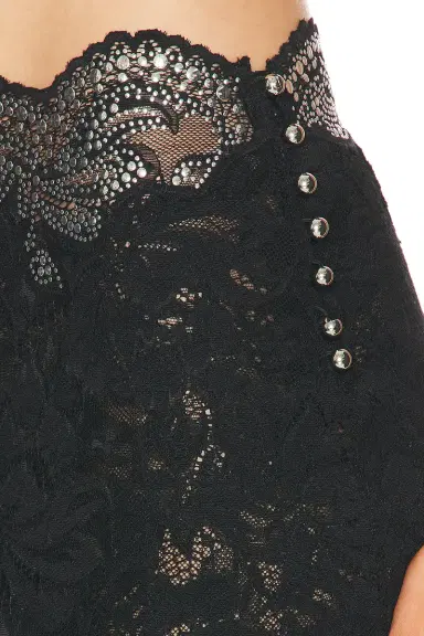 Rabanne Studded Lace Midi Skirt | Thumbnail 6 Rabanne Studded Lace Midi Skirt | Thumbnail 6