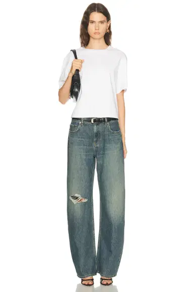 Helmut Lang Relaxed Destroyed Bootcut Leg | Thumbnail 5 Helmut Lang Relaxed Destroyed Bootcut Leg | Thumbnail 5
