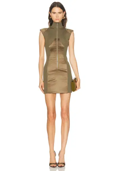 Jean Paul Gaultier Lingerie Satin Cut Out Zipped Short Dress | Thumbnail 1 Jean Paul Gaultier Lingerie Satin Cut Out Zipped Short Dress | Thumbnail 1