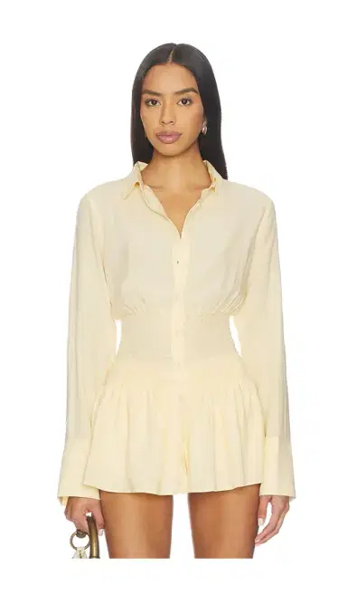 SEVEN WONDERS Adora Long Sleeve Shirred Shirt | Thumbnail 1 SEVEN WONDERS Adora Long Sleeve Shirred Shirt | Thumbnail 1