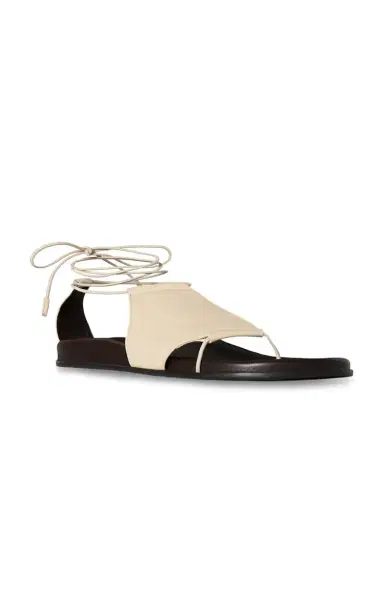 The Row Vivienne Lace-Up Leather Sandals | Thumbnail 3 The Row Vivienne Lace-Up Leather Sandals | Thumbnail 3