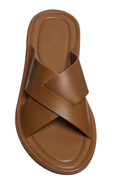 The Row Malick Cross Leather Sandals | Thumbnail 4 The Row Malick Cross Leather Sandals | Thumbnail 4