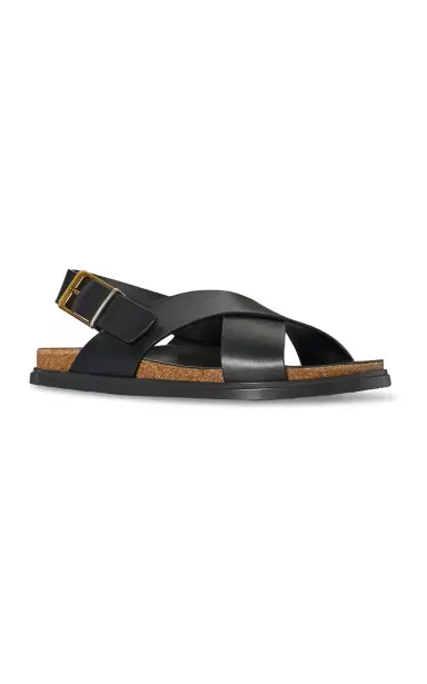 The Row Buckle Leather Sandals | Thumbnail 3 The Row Buckle Leather Sandals | Thumbnail 3