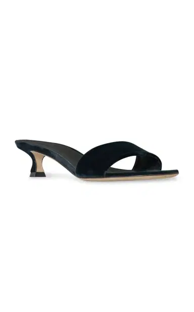 The Row Combo Slide Two Velvet Sandals | Thumbnail 3 The Row Combo Slide Two Velvet Sandals | Thumbnail 3