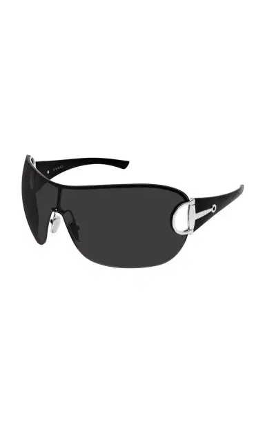 Gucci Mask-Frame Metal Sunglasses | Thumbnail 3 Gucci Mask-Frame Metal Sunglasses | Thumbnail 3