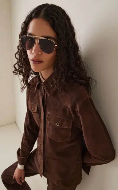 Gucci Aviator-Frame Metal Sunglasses | Thumbnail 2 Gucci Aviator-Frame Metal Sunglasses | Thumbnail 2
