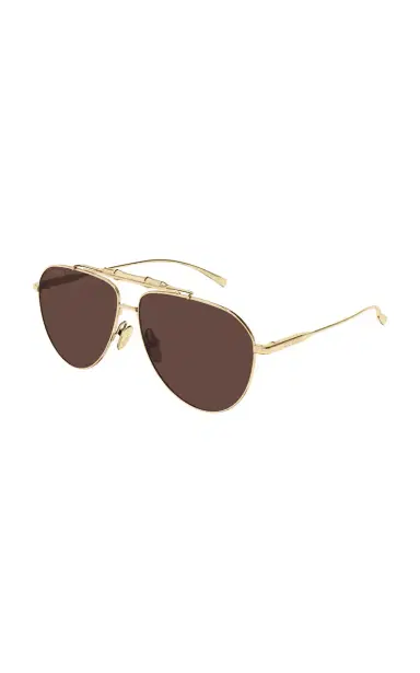 Gucci Aviator-Frame Metal Sunglasses | Thumbnail 3 Gucci Aviator-Frame Metal Sunglasses | Thumbnail 3
