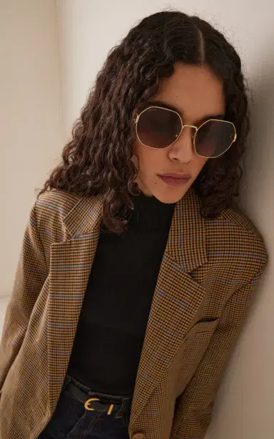 Gucci Round-Frame Metal Sunglasses | Thumbnail 2 Gucci Round-Frame Metal Sunglasses | Thumbnail 2