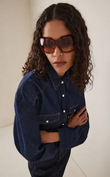 Gucci Mask-Frame Acetate Sunglasses | Thumbnail 2 Gucci Mask-Frame Acetate Sunglasses | Thumbnail 2