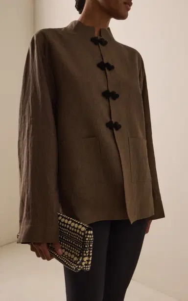 RÓHE Marie Linen Jacket | Thumbnail 3