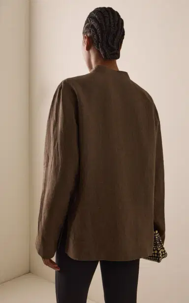 RÓHE Marie Linen Jacket | Thumbnail 4