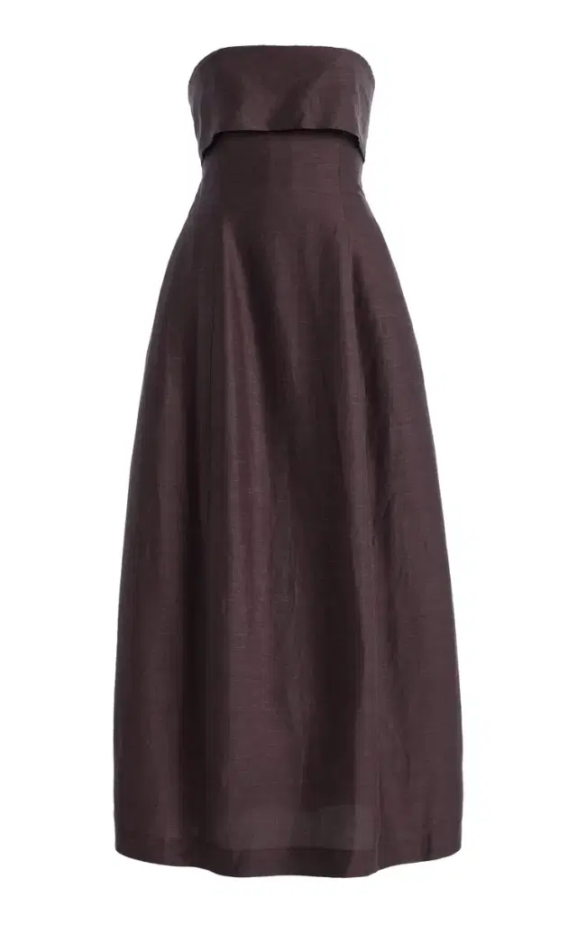 BONDI BORN Bormio Bandeau Maxi Dress