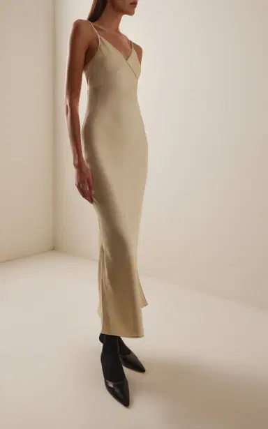 The Row Barika Silk Satin Dress | Thumbnail 2 The Row Barika Silk Satin Dress | Thumbnail 2