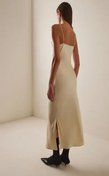 The Row Barika Silk Satin Dress | Thumbnail 4 The Row Barika Silk Satin Dress | Thumbnail 4