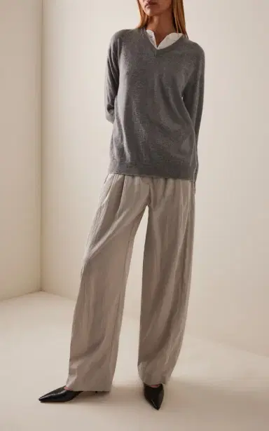 The Row Iven Silk-Blend Barrel-Leg Pants | Thumbnail 2 The Row Iven Silk-Blend Barrel-Leg Pants | Thumbnail 2