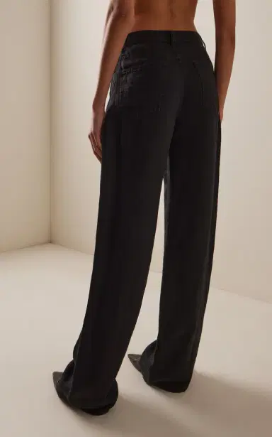 The Row Eglitta Linen Mid-Rise Straight-Leg Jeans | Thumbnail 4