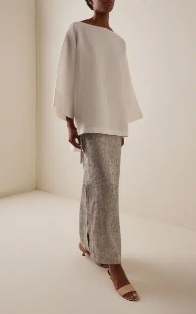 The Row Junia Washed Linen Top | Thumbnail 3