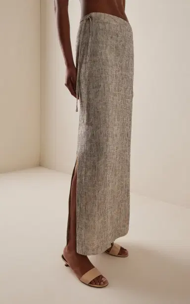 The Row Blum Linen-Silk Drawstring Skirt | Thumbnail 3 The Row Blum Linen-Silk Drawstring Skirt | Thumbnail 3
