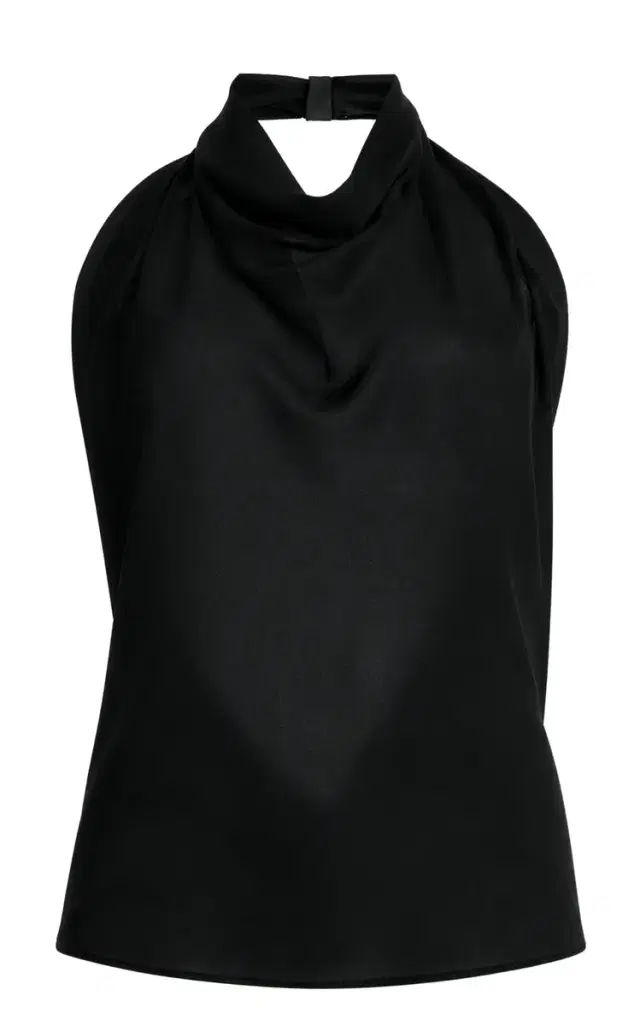 Crepe Scarf Top