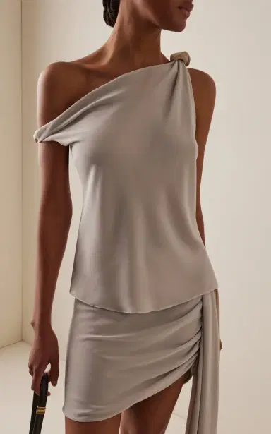 SLOAN Reversible Twisted Georgette Top | Thumbnail 2 SLOAN Reversible Twisted Georgette Top | Thumbnail 2