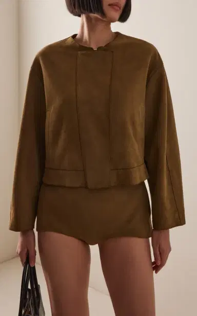 SLOAN Exclusive Suede Bomber Jacket | Thumbnail 2 SLOAN Exclusive Suede Bomber Jacket | Thumbnail 2