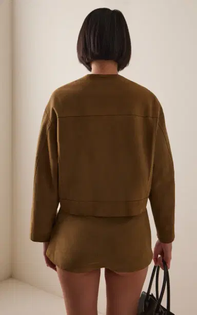 SLOAN Exclusive Suede Bomber Jacket | Thumbnail 4 SLOAN Exclusive Suede Bomber Jacket | Thumbnail 4