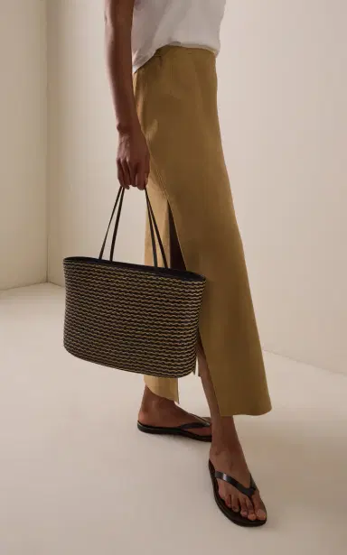 The Row Large Beau Raffia Tote Bag | Thumbnail 2
