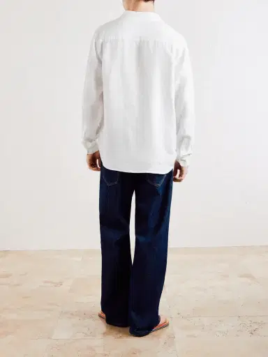 MR P. Linen Henley Shirt - Men | Thumbnail 4 MR P. Linen Henley Shirt - Men | Thumbnail 4