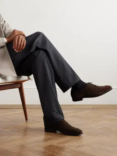 George Cleverley Merlin Whole-Cut Suede Oxford Shoes - Men | Thumbnail 2 George Cleverley Merlin Whole-Cut Suede Oxford Shoes - Men | Thumbnail 2