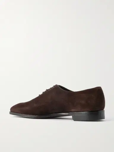 George Cleverley Merlin Whole-Cut Suede Oxford Shoes - Men | Thumbnail 4 George Cleverley Merlin Whole-Cut Suede Oxford Shoes - Men | Thumbnail 4