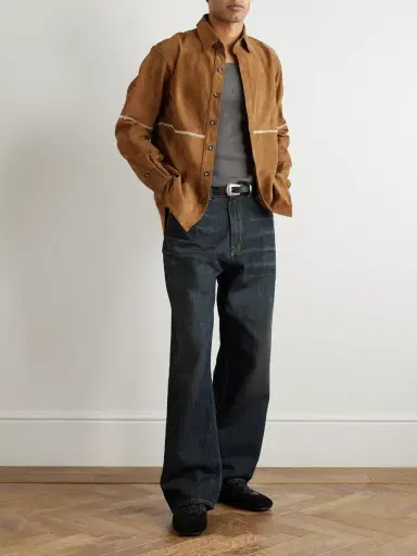 Kartik Research Rabari Embroidered Suede Jacket - Men | Thumbnail 2 Kartik Research Rabari Embroidered Suede Jacket - Men | Thumbnail 2