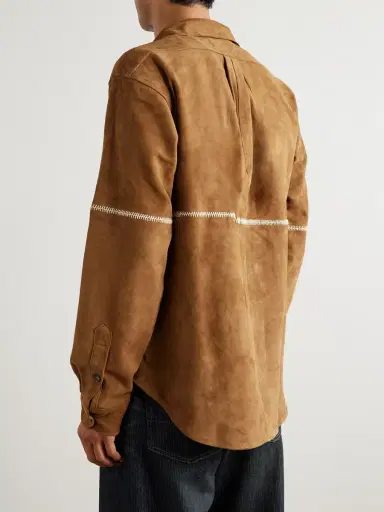 Kartik Research Rabari Embroidered Suede Jacket - Men | Thumbnail 4 Kartik Research Rabari Embroidered Suede Jacket - Men | Thumbnail 4