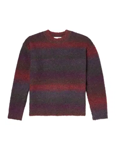 FrizmWORKS Striped Bouclé Sweater - Men | Thumbnail 1 FrizmWORKS Striped Bouclé Sweater - Men | Thumbnail 1