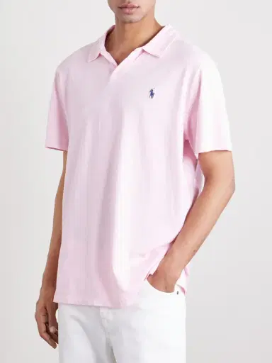 Polo Ralph Lauren Open-Collar Cotton and Linen-Blend Polo Shirt - Men | Thumbnail 3