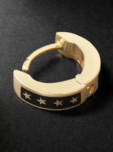 Foundrae Resilience Tenet 18-Karat Gold Ceramic Earring - Men | Thumbnail 3