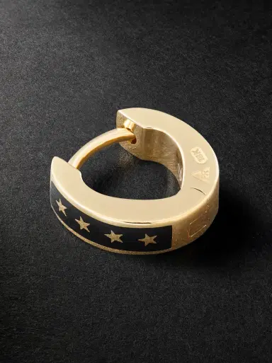 Foundrae Resilience Tenet 18-Karat Gold Ceramic Earring - Men | Thumbnail 1