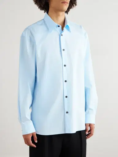 Dries Van Noten Cotton-Poplin Shirt - Men | Thumbnail 3
